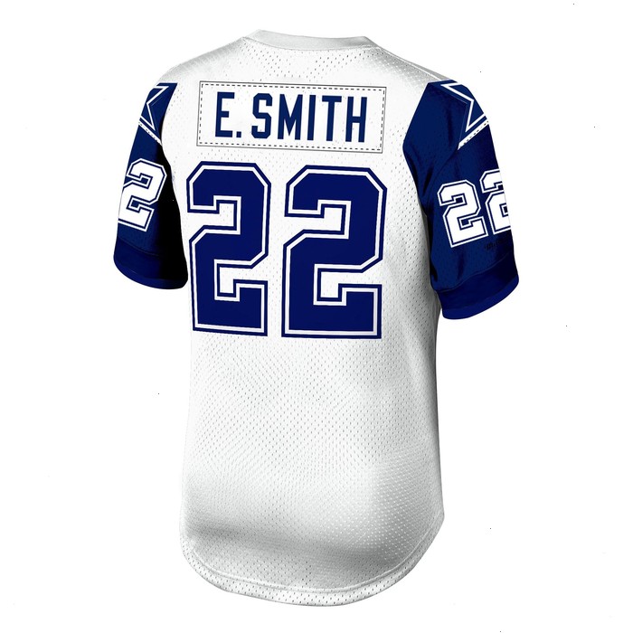 Emmitt Smith Dallas Cowboys Mitchell & Ness 1994 Authentic Retired Player Jersey - White/Navy