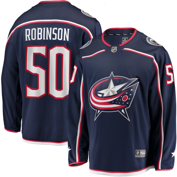 Eric Robinson Columbus Blue Jackets Fanatics Branded Home Breakaway Player Jersey - Navy