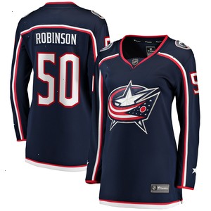 Eric Robinson Columbus Blue Jackets Fanatics Branded Women's Home Breakaway Player Jersey - Navy