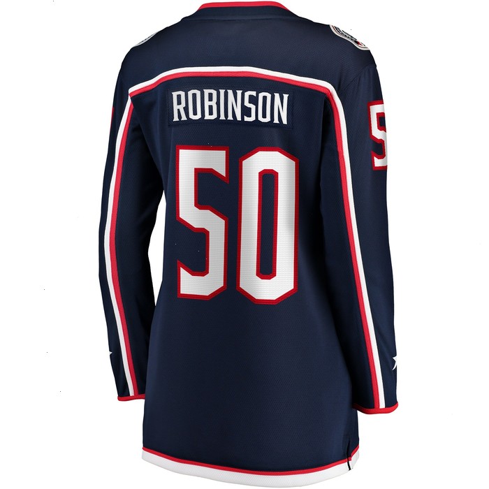 Eric Robinson Columbus Blue Jackets Fanatics Branded Women's Home Breakaway Player Jersey - Navy