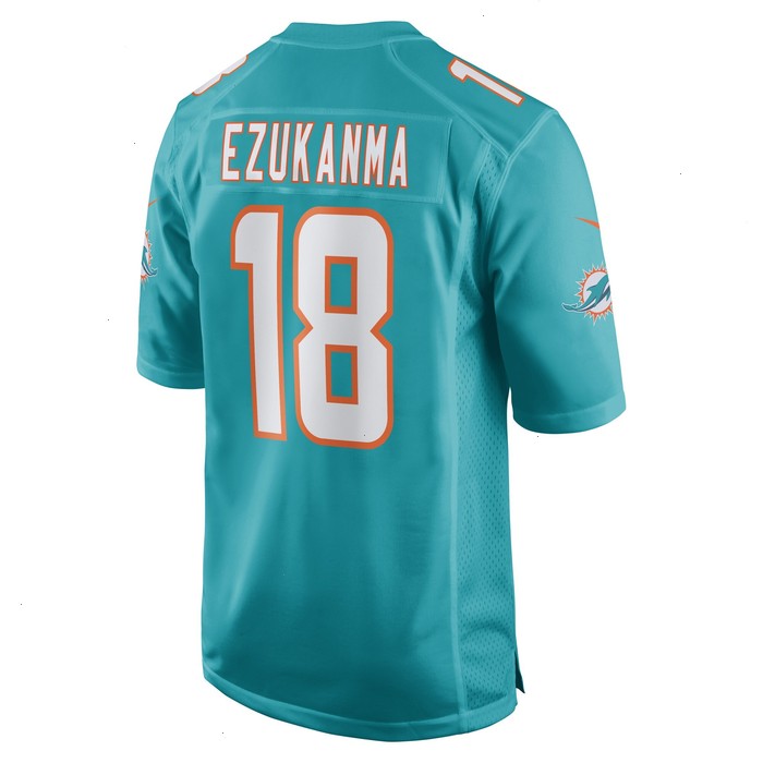 Erik Ezukanma Miami Dolphins Nike Game Player Jersey - Aqua