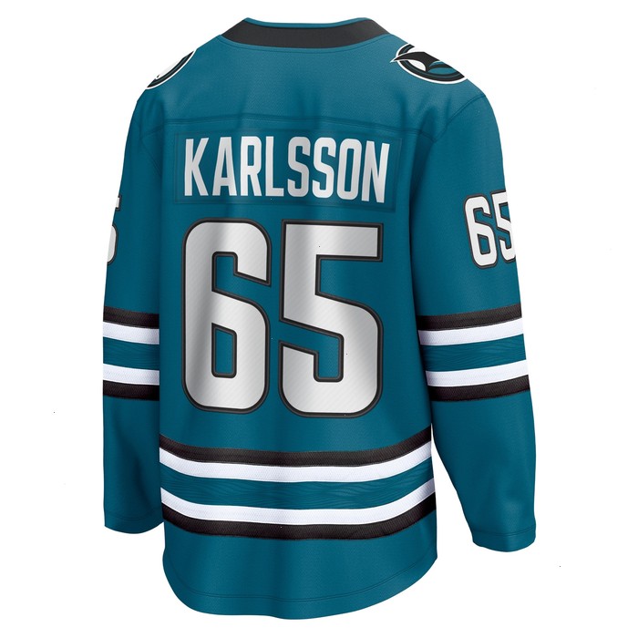 Erik Karlsson San Jose Sharks Fanatics Branded Home Premier Breakaway Player Jersey - Teal