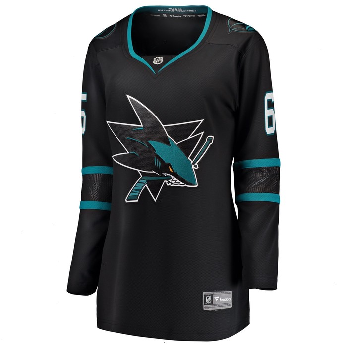 Erik Karlsson San Jose Sharks Fanatics Branded Women's Alternate Premier Breakaway Player Jersey - Black