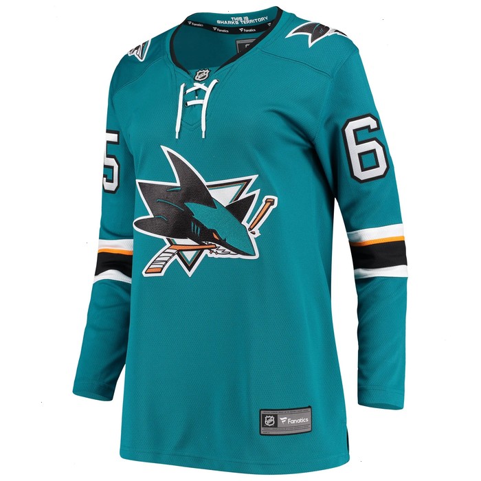 Erik Karlsson San Jose Sharks Fanatics Branded Women's Breakaway Home Player Jersey - Teal