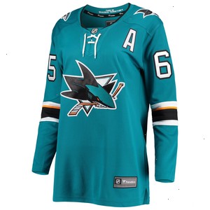 Erik Karlsson San Jose Sharks Fanatics Branded Women's Breakaway Home Team Player Jersey - Teal