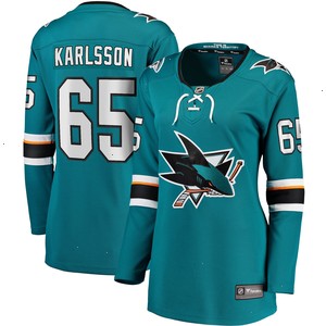 Erik Karlsson San Jose Sharks Fanatics Branded Women's Home Premier Breakaway Player Jersey - Teal