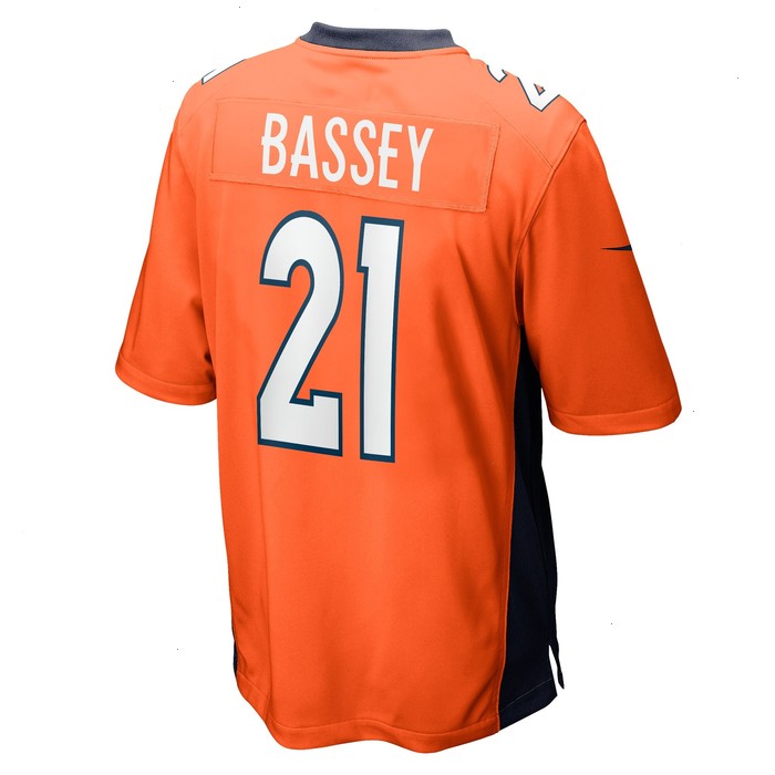 Essang Bassey Denver Broncos Nike Team Game Jersey - Orange