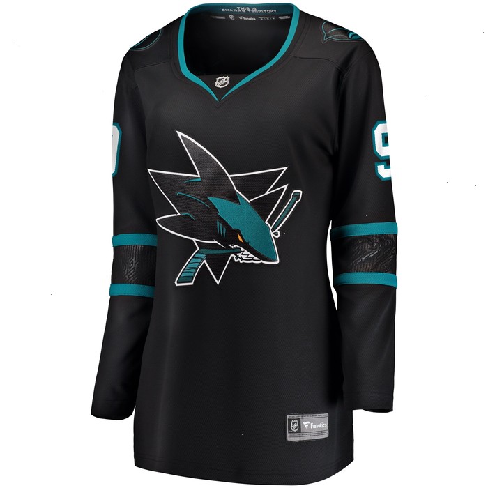 Evander Kane San Jose Sharks Fanatics Branded Women's Alternate Premier Breakaway Jersey - Black