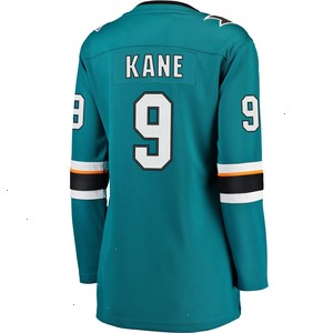 Evander Kane San Jose Sharks Fanatics Branded Women's Premier Breakaway Player Jersey - Teal