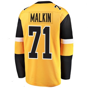 Evgeni Malkin Pittsburgh Penguins Fanatics Branded Youth Alternate Breakaway Player Jersey - Gold