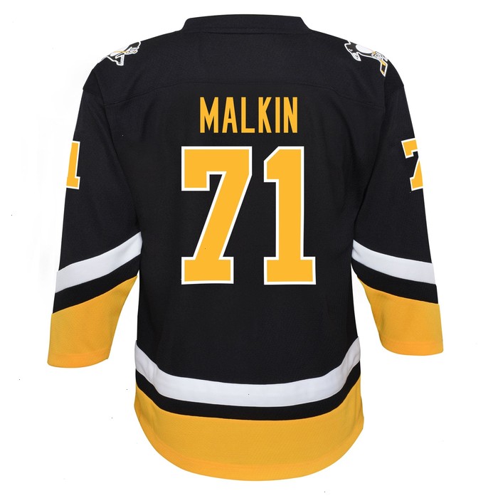 Evgeni Malkin Pittsburgh Penguins Youth 2021/22 Alternate Replica Player Jersey - Black