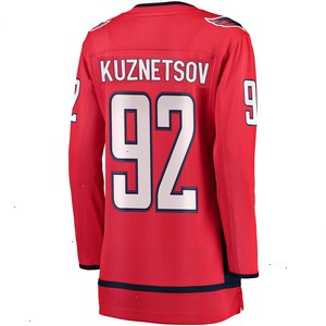 Evgeny Kuznetsov Washington Capitals Fanatics Branded Women's Breakaway Player Jersey - Red