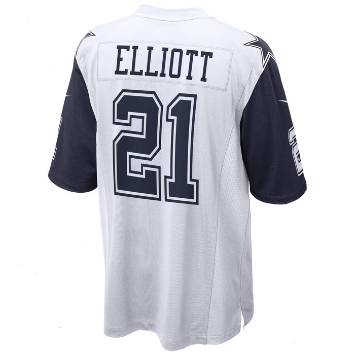 Ezekiel Elliott Dallas Cowboys Nike Alternate Game Jersey - White