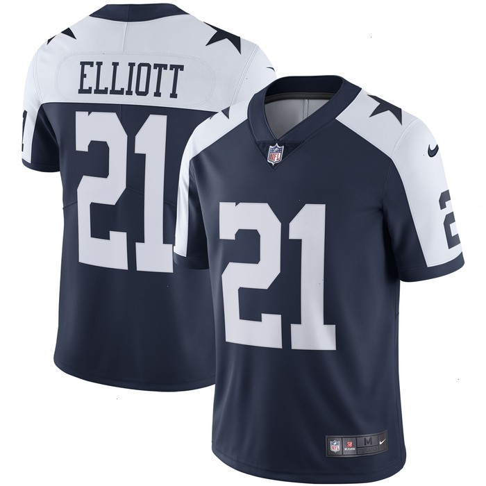 Ezekiel Elliott Dallas Cowboys Nike Alternate Vapor Limited Jersey - Navy V1