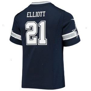 Ezekiel Elliott Dallas Cowboys Nike Girls Youth Team Game Jersey - Navy