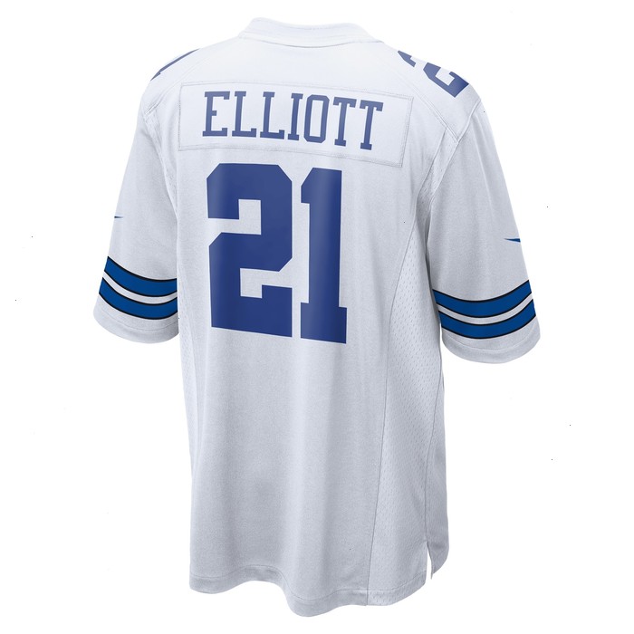 Ezekiel Elliott Dallas Cowboys Nike Team Game Jersey - White