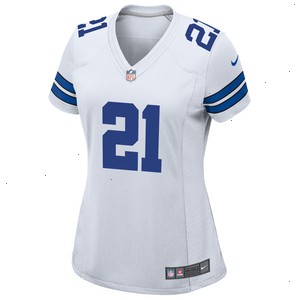 Ezekiel Elliott Dallas Cowboys Nike Women's Team Game Jersey - White