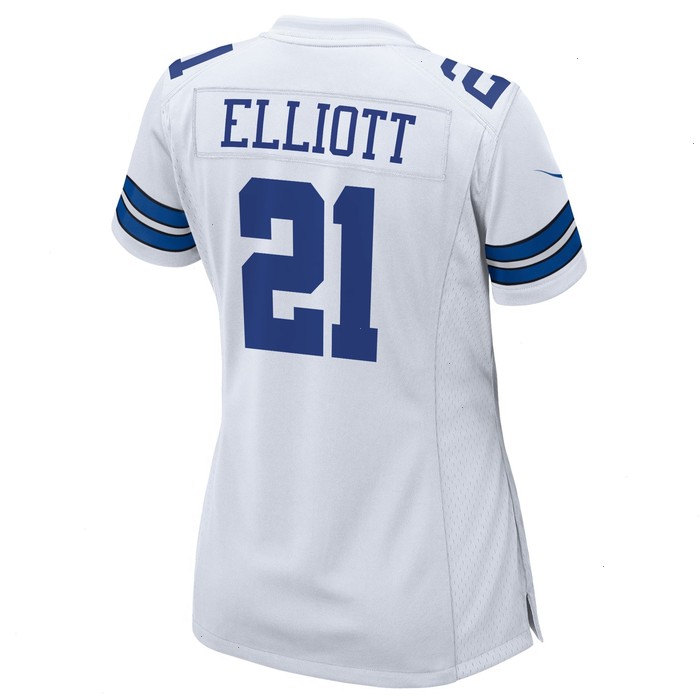 Ezekiel Elliott Dallas Cowboys Nike Women's Team Game Jersey - White