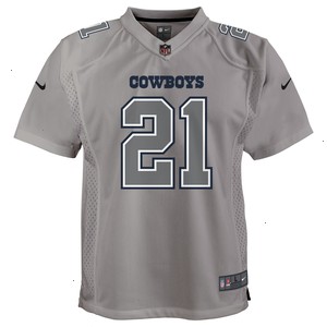 Ezekiel Elliott Dallas Cowboys Nike Youth Atmosphere Game Jersey - Gray