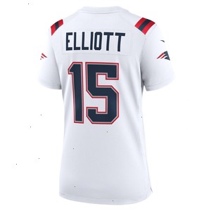 Ezekiel Elliott New England Patriots Nike Women's Game Player Jersey - White