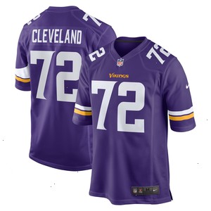 Ezra Cleveland Minnesota Vikings Nike Game Jersey - Purple