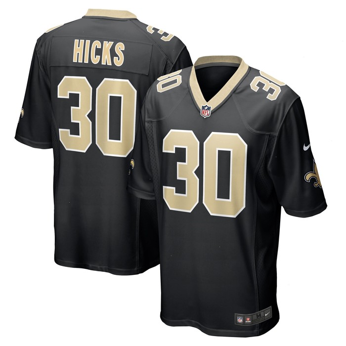 Faion Hicks New Orleans Saints Nike Game Jersey - Black