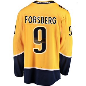 Filip Forsberg Nashville Predators Fanatics Branded Breakaway Player Jersey - Gold