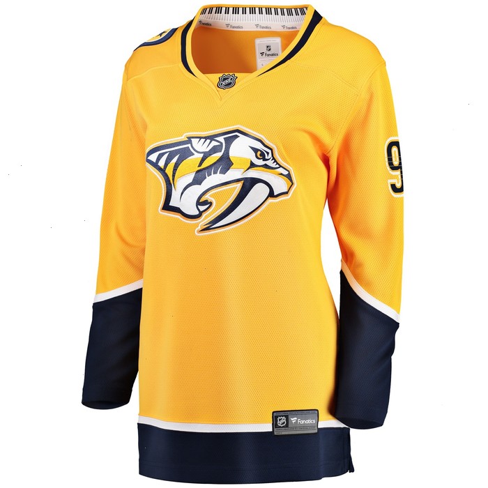 Filip Forsberg Nashville Predators Fanatics Branded Women's Breakaway Player Jersey - Gold