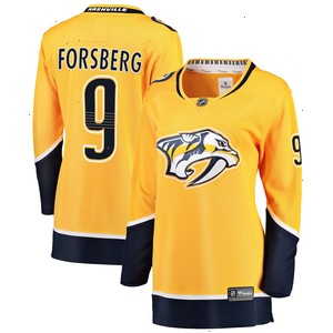 Filip Forsberg Nashville Predators Fanatics Branded Women's Premier Breakaway Player Jersey - Gold