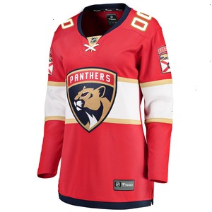 Florida Panthers Fanatics Branded Women's Home Breakaway Custom Jersey - Red