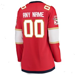 Florida Panthers Fanatics Branded Women's Home Breakaway Custom Jersey - Red