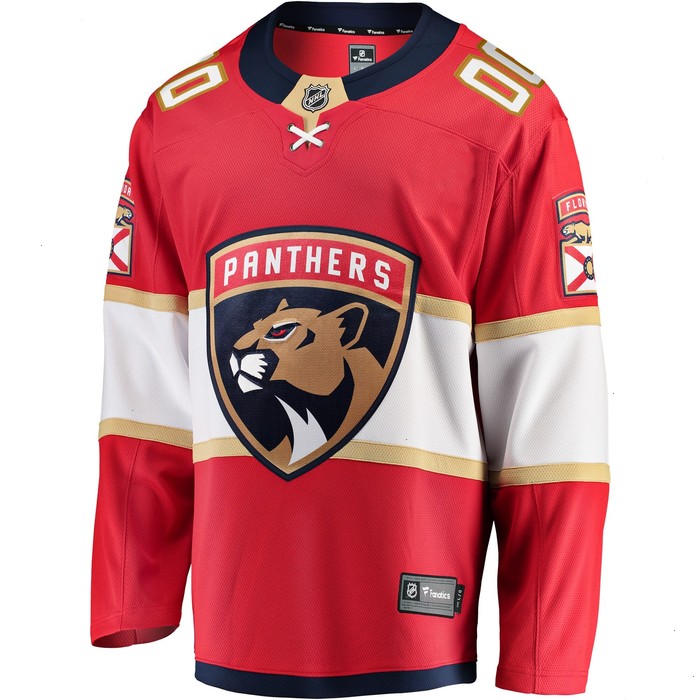 Florida Panthers Fanatics Branded Youth Home Breakaway Custom Jersey - Red