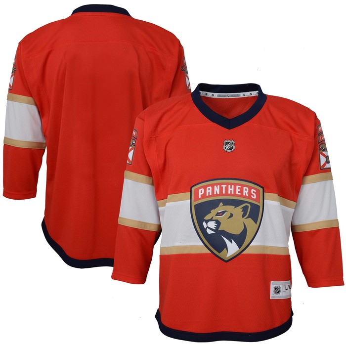 Florida Panthers Youth Home Replica Blank Jersey - Red