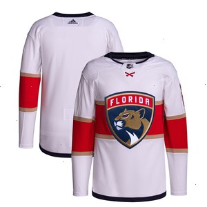 Florida Panthers adidas Away Primegreen Authentic Pro Jersey – White