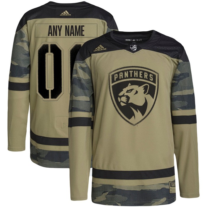 Florida Panthers adidas Military Appreciation Team Authentic Custom Practice Jersey - Camo 1