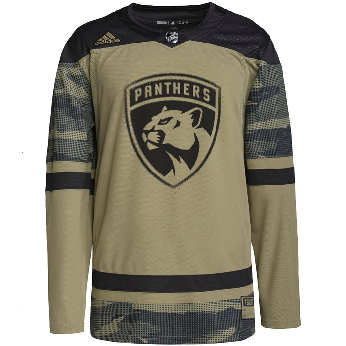 Florida Panthers adidas Military Appreciation Team Authentic Custom Practice Jersey - Camo