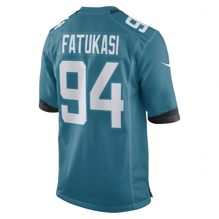 Folorunso Fatukasi Jacksonville Jaguars Nike Game Player Jersey - Teal