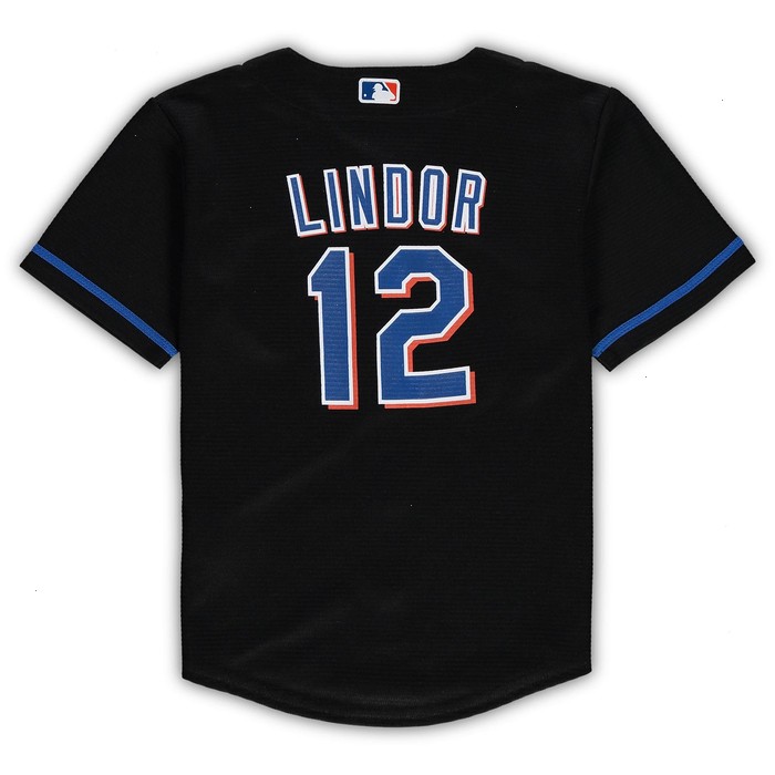 Francisco Lindor New York Mets Nike Toddler Alternate Replica Player Jersey - Black