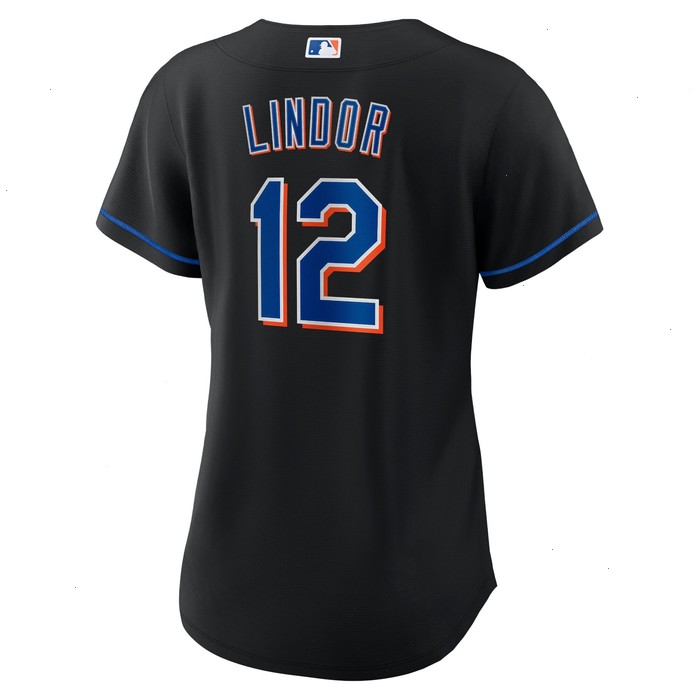 Francisco Lindor New York Mets Nike Women's 2022 Alternate Replica Player Jersey - Black