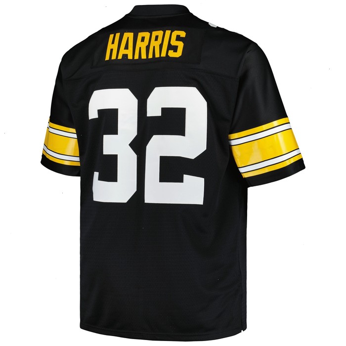 Franco Harris Pittsburgh Steelers Mitchell & Ness Big & Tall 1976 Legacy Retired Player Jersey - Black