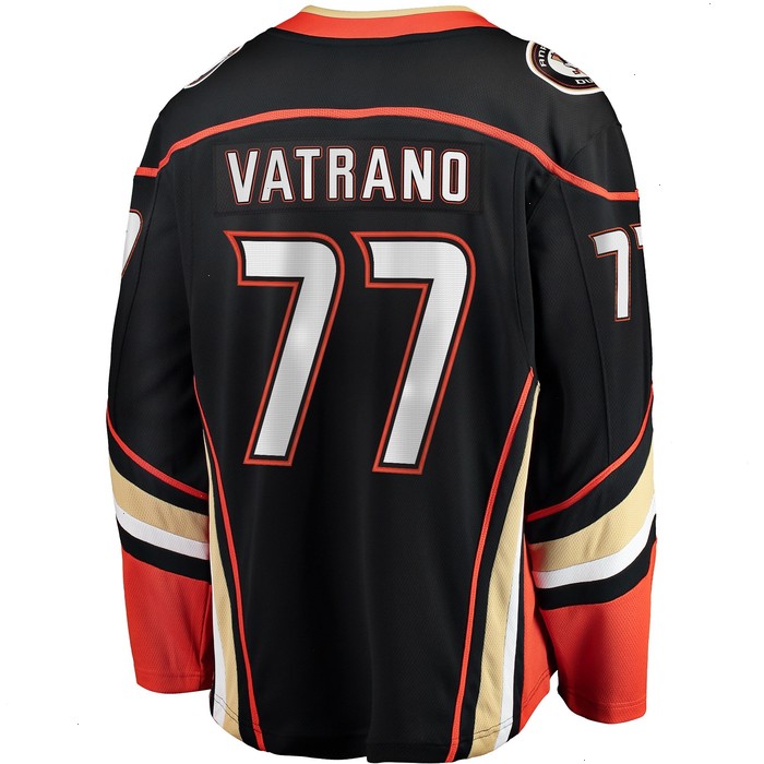 Frank Vatrano Anaheim Ducks Fanatics Branded Home Breakaway Player Jersey - Black