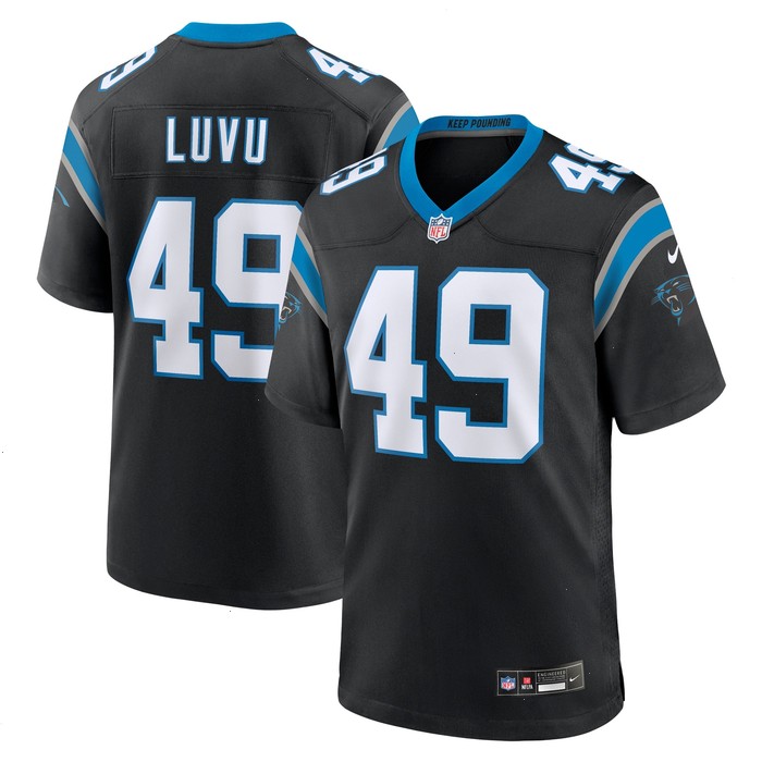 Frankie Luvu Carolina Panthers Nike Team Game Jersey - Black