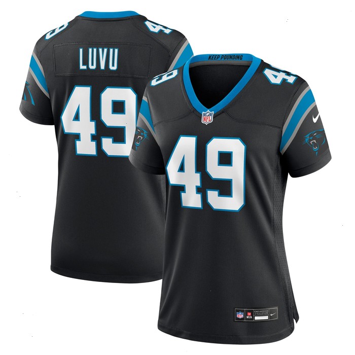 Frankie Luvu Carolina Panthers Nike Women's Team Game Jersey - Black