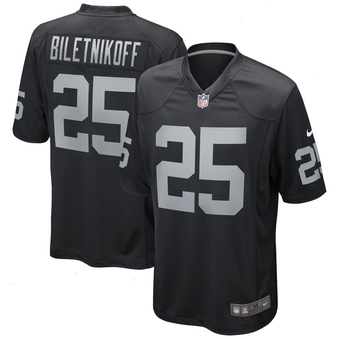 Fred Biletnikoff Las Vegas Raiders Nike Game Retired Player Jersey - Black