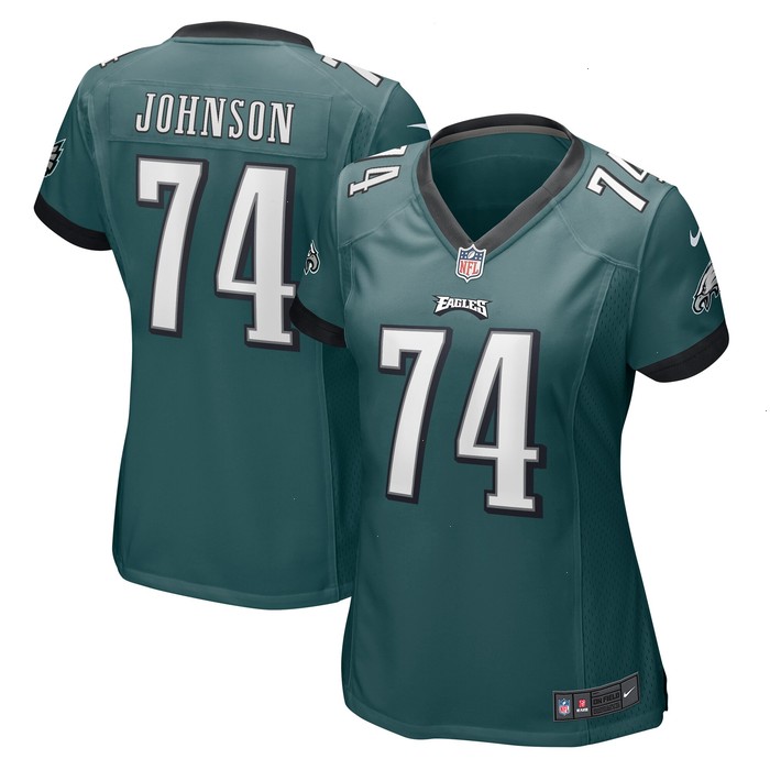 Fred Johnson Philadelphia Eagles Nike Women's Team Game Jersey - Midnight Green