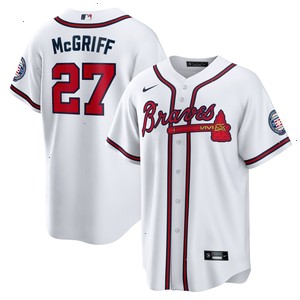 Fred McGriff Atlanta Braves Nike 2023 Hall of Fame Patch Inline Replica Jersey - White