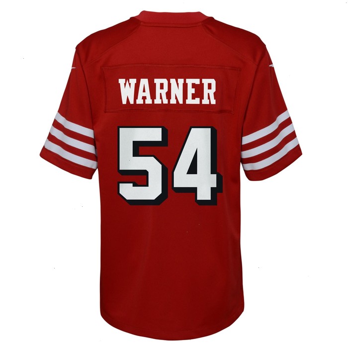 Fred Warner San Francisco 49ers Nike Youth Game Jersey - Scarlet