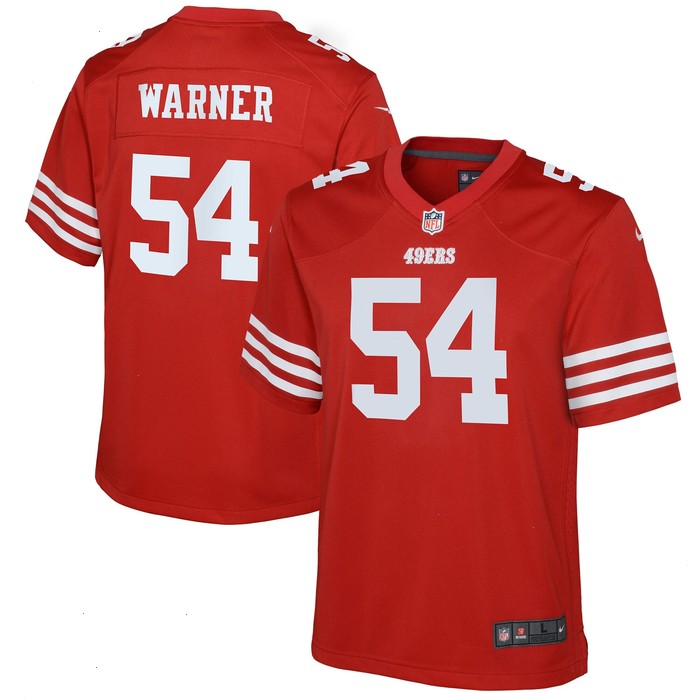 Fred Warner San Francisco 49ers Nike Youth Game Jersey - Scarlet V1