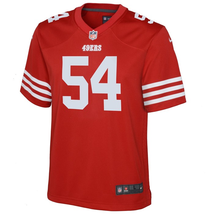 Fred Warner San Francisco 49ers Nike Youth Game Jersey - Scarlet V1