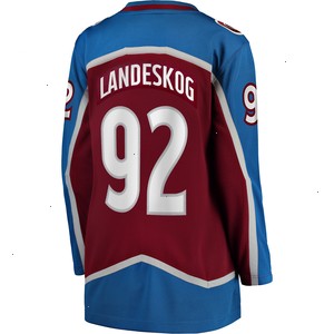 Gabriel Landeskog Colorado Avalanche Women's Home 2022 Stanley Cup Champions Breakaway Player Jersey - Burgundy